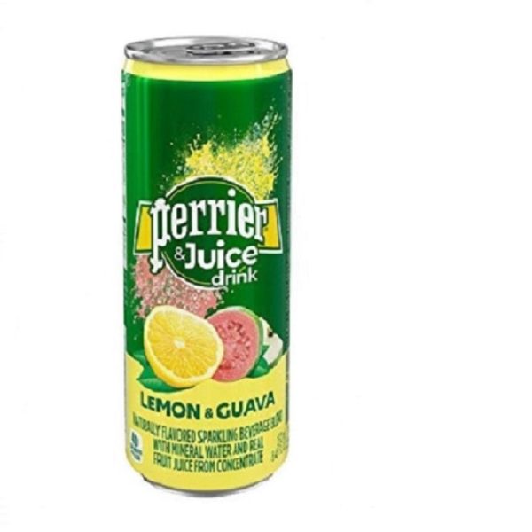 Минеральная вода Perrier (Перье) Lemon & Guava (Лимон+Гуава) 0,25л ж/б (24 шт./уп.)