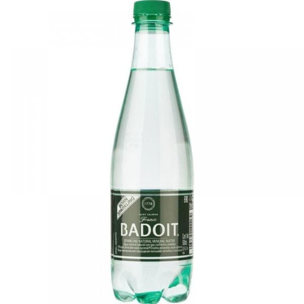 Вода слабогазированная Бадуа Badoit 500 мл. ПЭТ (30 шт./уп.)