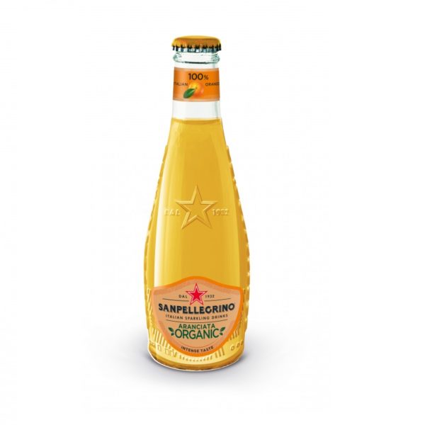Сокосодержащий напиток S. Pellegrino Aranciata (С. Пеллегрино Апельсиновый) 0,2 л. Стекло (24 шт./уп.)