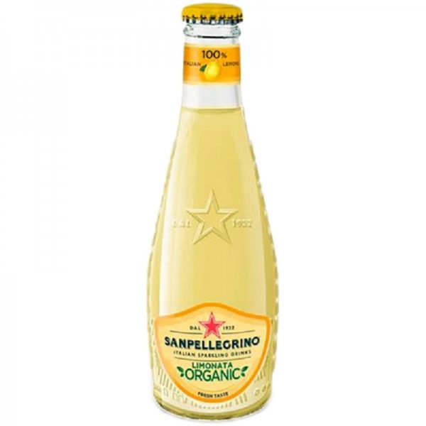 Сокосодержащий напиток S. Pellegrino Lemonata (С. Пеллегрино Лимонный) 0,2 л. Стекло (24 шт./уп.)
