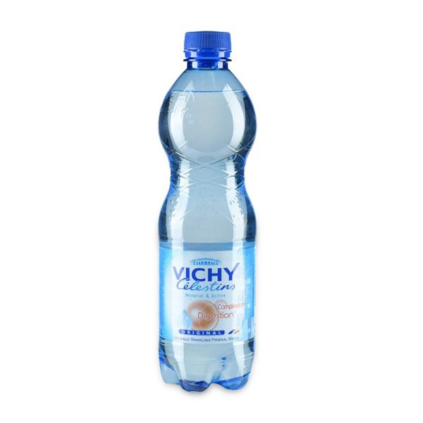 Минеральная лечебно-столовая вода с газом Vichy Celestins, Виши Селестен 0,5 л. ПЭТ (24 шт./уп.)