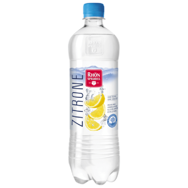 Минеральная вода с газом Rhon Sprudel Zitrone (Рон Штрудель) с лимонным соком 0,75 л. Пластик (6 шт./уп.)