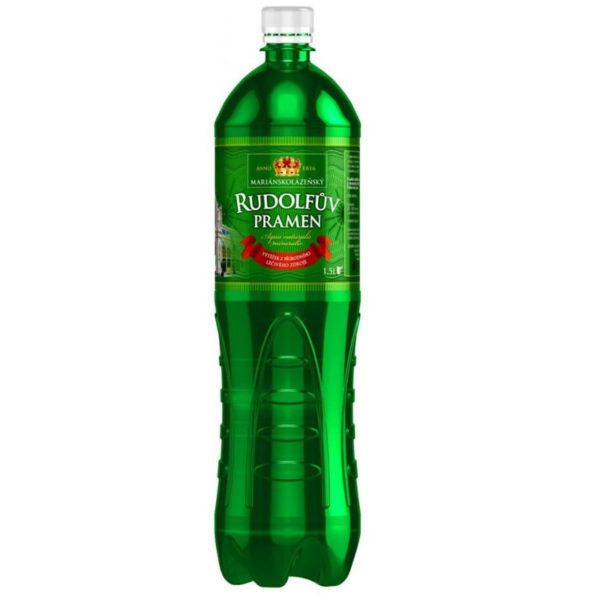 Минеральная вода Rudolfuv Pramen (Рудолфов Прамен) 1,5 л. ПЭТ бутылка (6 шт./уп.)