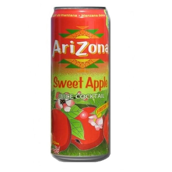 Холодный чай Arizona Sweet Apple (Аризона Сладкое Яблоко) 0,68 л. Банка (24 шт./уп.)
