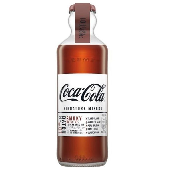 Премиальный газированный напиток к алкоголю Coca-Cola Signature Mixers Smoky Notes (Кока-Кола сигнатура миксер) 0,2 л. стекло (12 шт./уп.) Франция