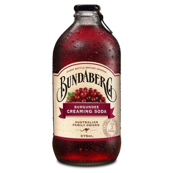 Напиток Bundaberg Burgundee Creaming Soda (Бундаберг Крем-сода Бургундия) 0,375 л. стекло (12 шт./уп.)