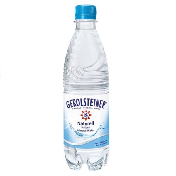 Минеральная вода с газом Gerolsteiner, Геролштайнер Натурель 0,5 л. ПЭТ (24 шт./уп.)