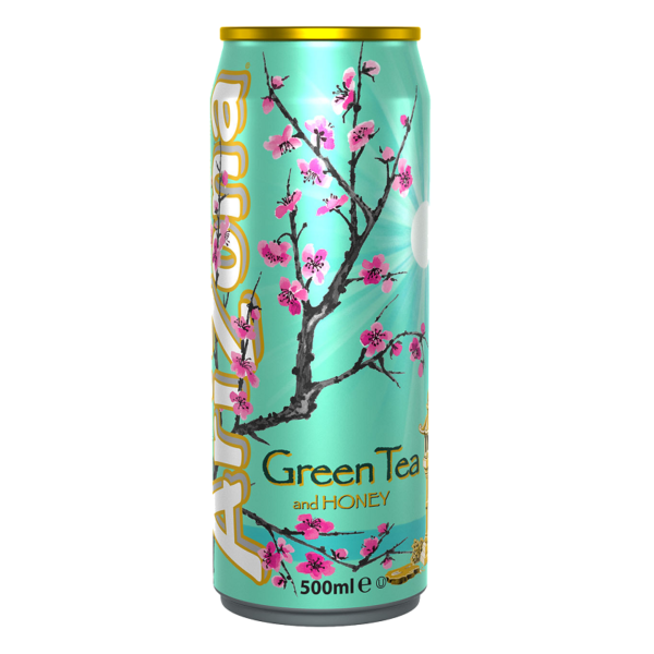 Холодный чай Arizona Green Tea and Honey (Аризона Зеленый Чай и Мед) 0,5 л. Банка (12 шт./уп.)