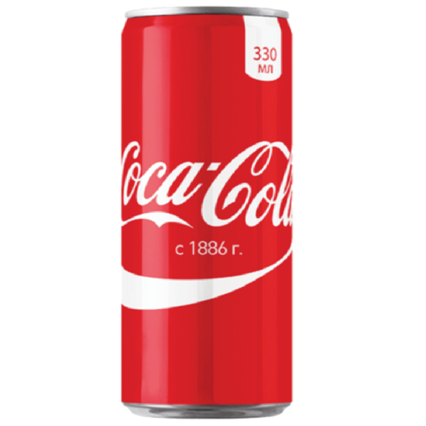Coca-Cola (Кока-Кола) 0,33 л. банка (24 шт./уп.) Россия