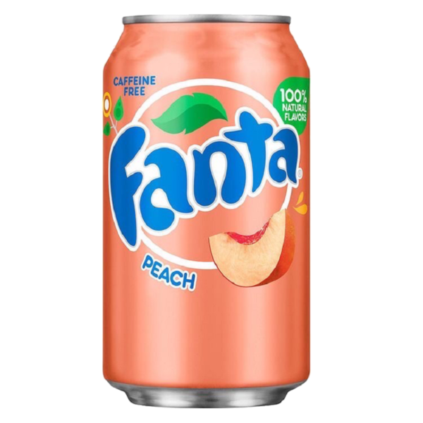 Fanta Peach (Фанта Персик) 0,355 л. Банка (12 шт./уп.) США