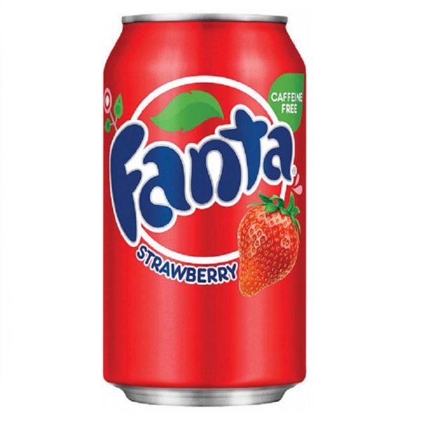 Fanta Strawberry (Фанта Клубника) 0,355 л. Банка (12 шт./уп.) США