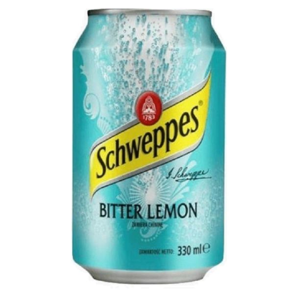 Schweppes Bitter Lemon (Швепс Биттер Лимон) 0,33 л. Банка (24 шт./уп.) Польша