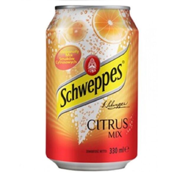 Schweppes Citrus Mix (Швепс Цитрус Микс) 0,33 л. Банка (24 шт./уп.) Польша