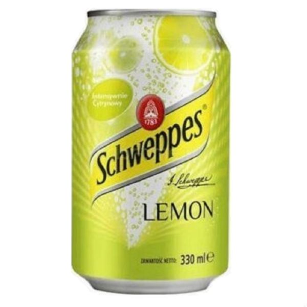 Schweppes Lemon (Швепс Лимон) 0,33 л. Банка (24 шт./уп.) Польша