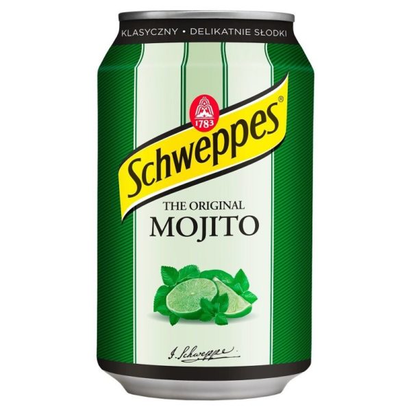 Schweppes Mojito (Швепс Мохито) 0,33 л. Банка (24 шт./уп.) Польша