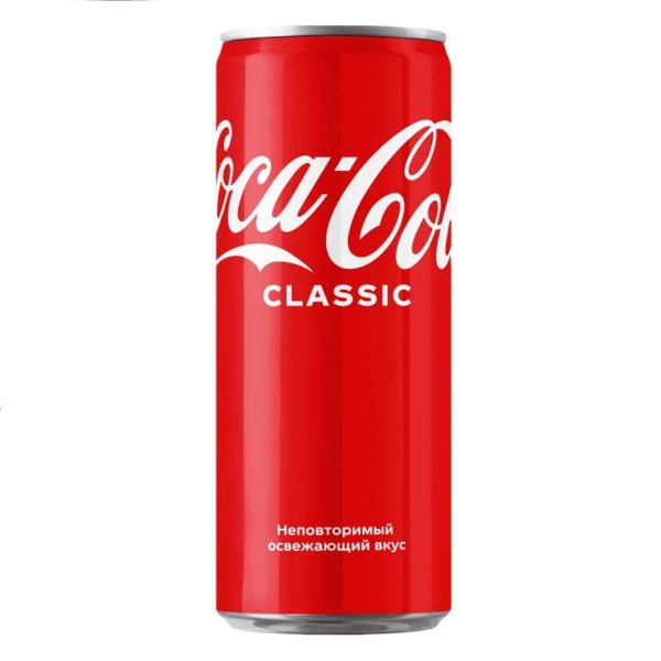 Coca-Cola Original Classic slim (Кока-Кола Оригинал Классик слим) 0,33 л. банка (24 шт./уп.) Польша