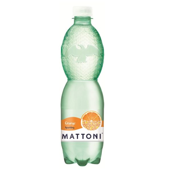 Минеральная вода с газом Mattoni Orange , Маттони Апельсин 0,5 л. ПЭТ (12 шт./уп.)