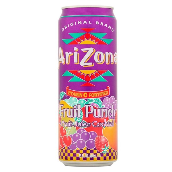 Холодный чай Arizona Fruit Punch (Аризона Фруктовый пунш) 0,68 л. Банка (24 шт./уп.)