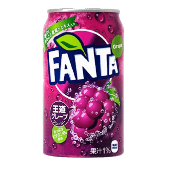 Fanta Grape (Фанта Виноград) 0,35 л. Банка (24 шт./уп.) Япония