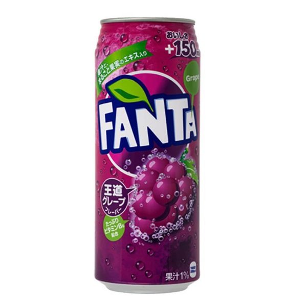 Fanta Grape (Фанта Виноград) 0,5 л. Банка (24 шт./уп.) Япония