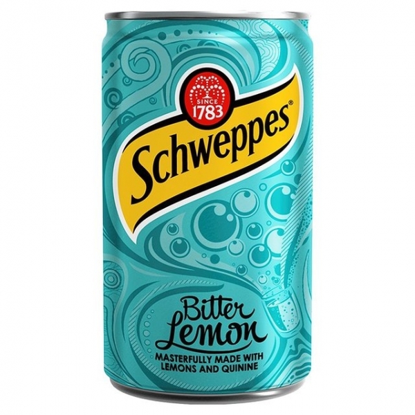Schweppes Bitter Lemon (Швепс Биттер Лемон) 0,15 л. Банка (24 шт./уп.) Великобритания