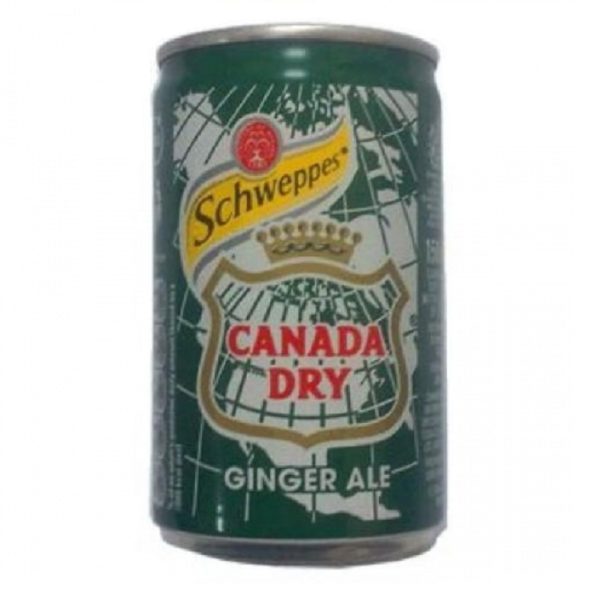 Schweppes Ginger Ale Canada Dry (Швепс Джинджер Эль Канада Драй) 0,15 л. Банка (24 шт./уп.) Великобритания