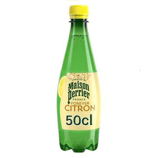 Минеральная вода Perrier (Перье) Forever Citron (Мейсон Цитрон навсегда) с газом 0,5л ПЭТ (24 шт./уп.)